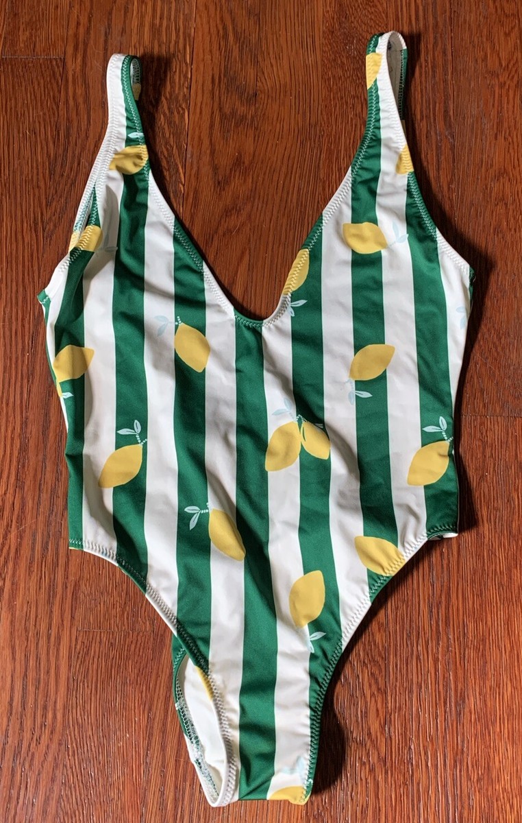 Women's NWOT Solid & Striped The Anne Marie One Piece Yellow