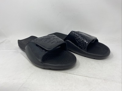 black athletic sandals