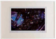 661064 Cockpit Of Spitfire PR.XIX (OM631) At BBMF Hanger, RAF Watercolour Pictu