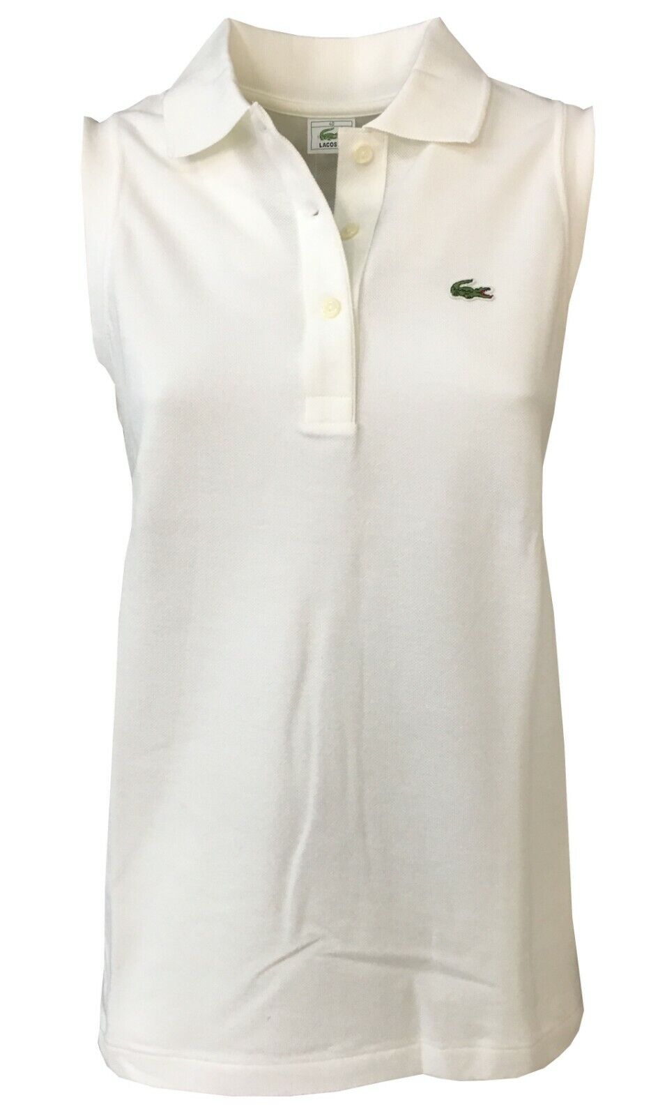 T-shirt Donna senza manica LACOSTE modello L1430 100% cotone - Foto 2 di 19
