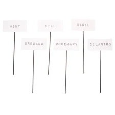 Target Brand Metal Herb Garden Stakes Plant Markers 6 Count