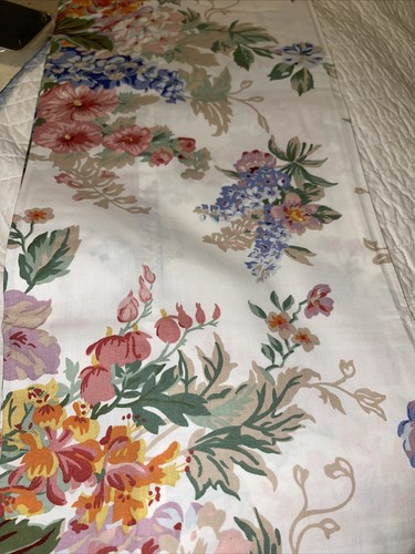 Ralph lauren new retired twin flat floral Bedsheet Bedding All Cotton Open Pack - Picture 5 of 6