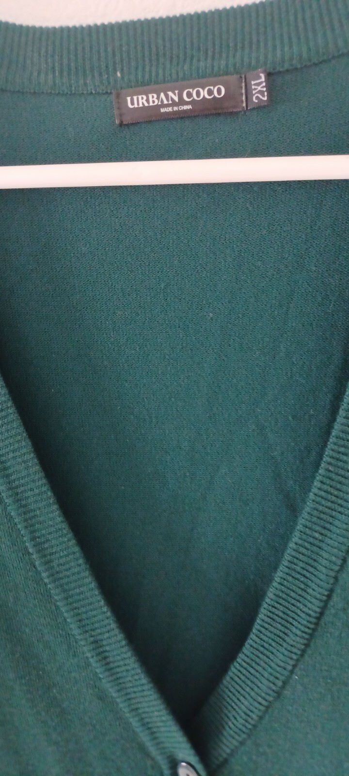 URBAN COCO Women's Forest  Green Cardigan Collegiate  2xl image 2