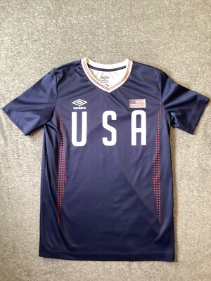 専用　Umbro Jersey Football XL サッカーユニフォーム USA Soccer Futbol Jersey Boys Extra Large 16/18 Umbro | eBay