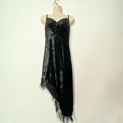 asymmetrical velvet dress One Shoulder Deep Green Velvet Gown 6 / Deep Green