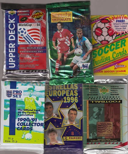MIX VARIETIES OF SOCCER Trading Cards GRAB BAG