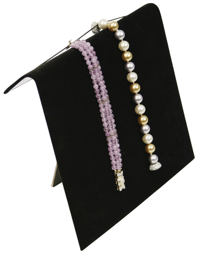 Black Velvet Upright Bracelet Ramp with Easel (BD2393) - Free Delivery - Picture 2 of 3