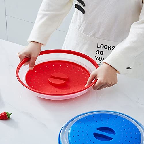 Collapsible Microwave Splatter Cover, 10.5 Inch, Dishwasher-safe, blue - Bild 3 von 8