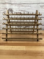 Metal Sewing Thread Spool Organizer Storage Holder 120 Spools Folds