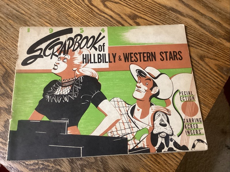 1954 Scrapbook Hillbilly  & Western Stars 54’Jimmy Rodgers Tex Williams Fun Fact