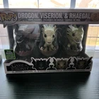 Drogon Viserion Rhaegal Funko Pop 3 Pack 2020 Exclusive