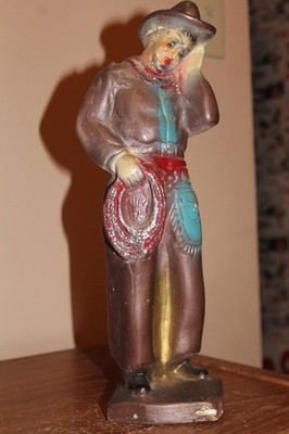 Cowboy Carnival Chalkware prize 13'' Will Rogers