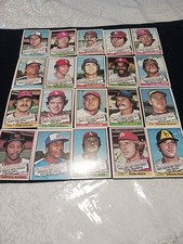 1976 topps baseball traded lot of 20 different cards.
