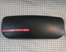 PRADA Black Sunglasses Hard Case with Magnetic Flip Close and Velvet Lining