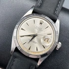 Rolex Datejust 1603 Rare "Bamboo" Engine Turned Bezel Vintage 36mm Watch