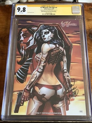 MUST READ!!!  RK  Cover Signed & Remarked By Ryan Kincaid La Muerta CGC SS 9.8