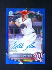 2025 Topps Bowman Draft Chrome Ethan Petry Auto Blue /150