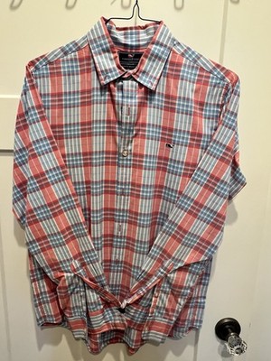 Vineyard Vines Men's Slim Fit Whale Dress Shirt Size Medium