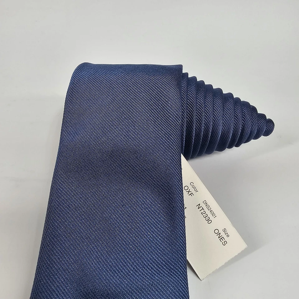 J Crew галстук мужской 100% шелк твердый синий галстук узкие ручной работы в США скрытый божья коровка - Изображение 3 из 4