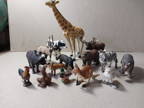 Konvolut 15 Schleich verschiedene Rentnertiere.
