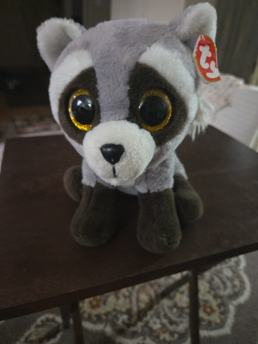 Ty Beanie Boo Samtig Medium Waschbär Bandit 9 Zoll Plüschtier Stofftier Spielzeug 2017