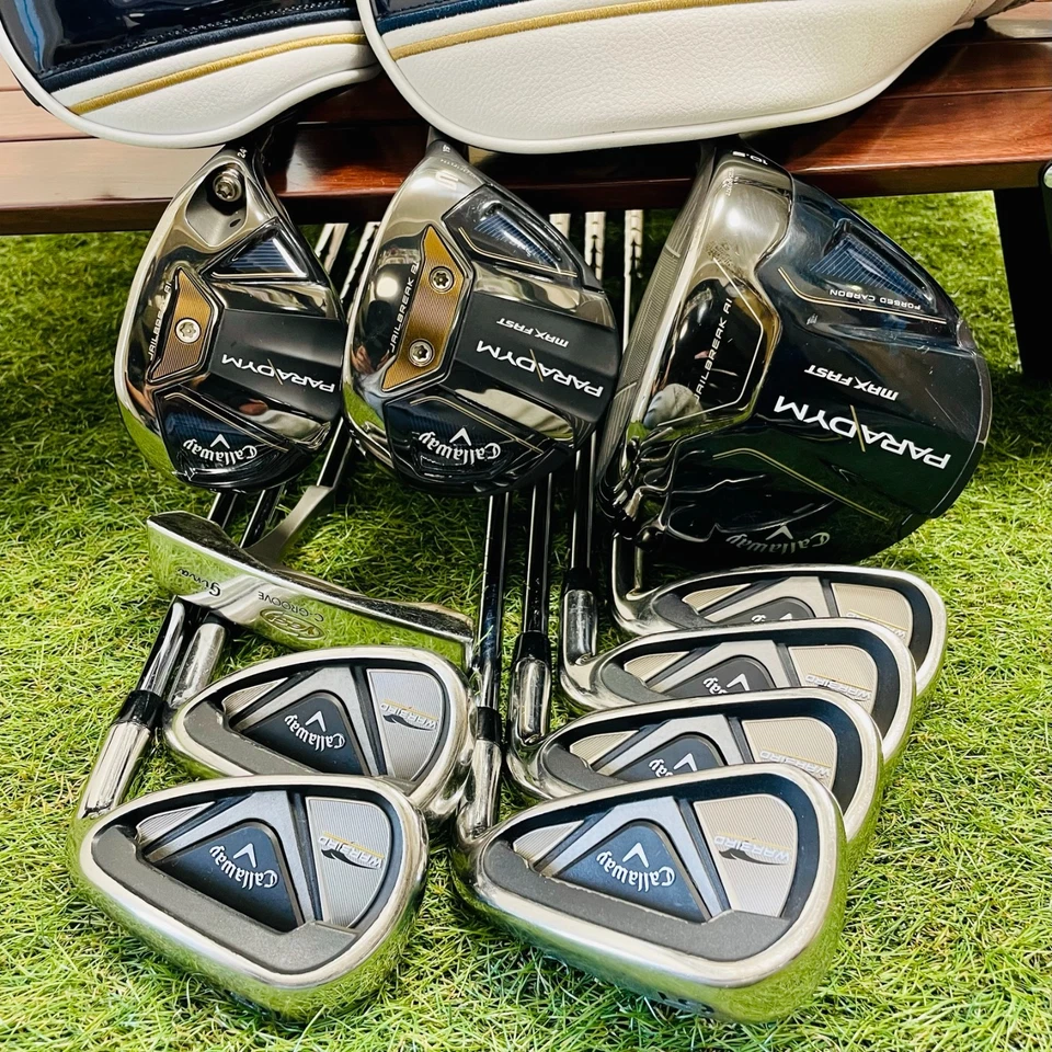 Callaway Fullset PARADYM 1w 5w 5Hybrid Warbird Iron 5-9Pw set 10Pcs Golf Clubs - Image 2 of 4