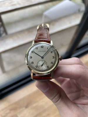 Vintage Movado Uhr - läuft einwandfrei - 43mm - Stahl - 1960