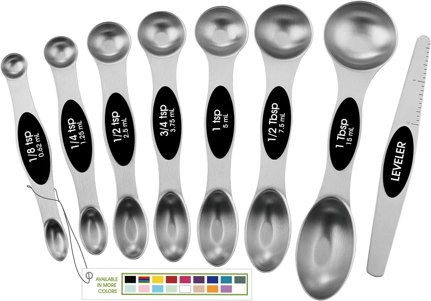 Spring Chef Stainless Steel Magnetic Measuring Spoons Set with Strong N45 Magnet