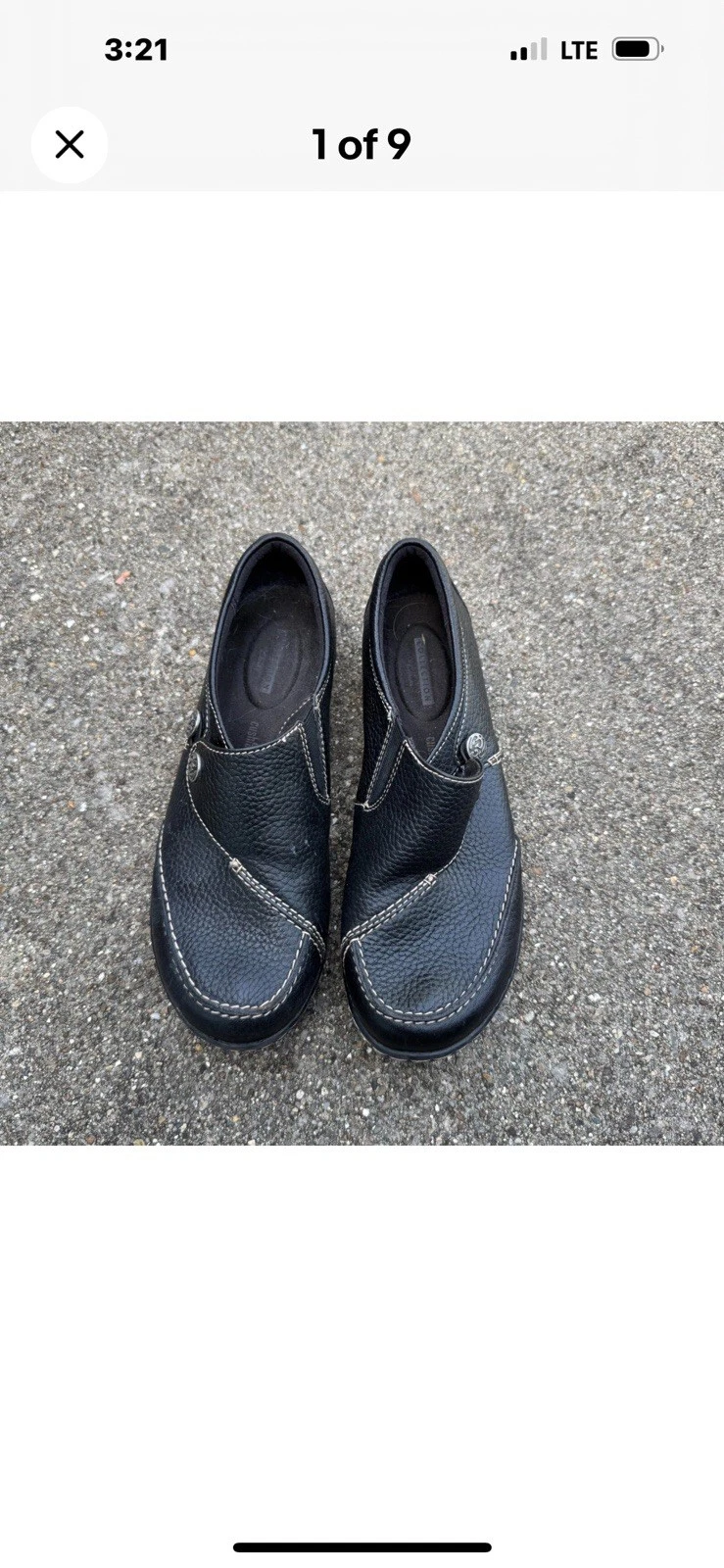Mocassini Clarks Ashland Lane donna 6 5 neri slip on morbidi cuscini pelle ballerine