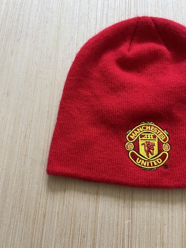 Vintage Manchester United Beanie Mütze Cap Rot Weiß - Bild 3 von 24