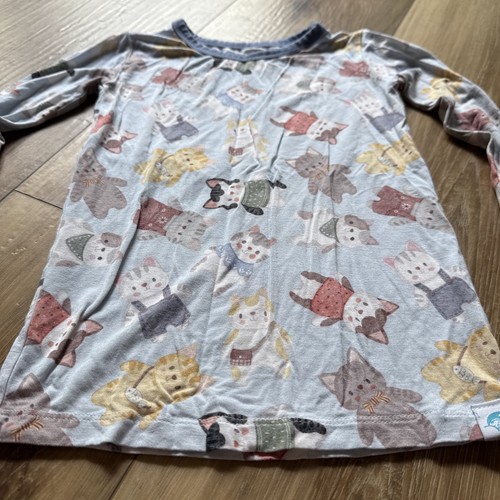 Pijama Big Dreams little jammies ropa de bambú para niños pequeños talla 4T manga larga 2 piezas - Imagen 8 de 10