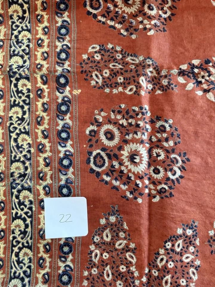 Sari indio vintage - 100 % seda, 5 yardas x 1,26 yardas, pequeños defectos Foto 2 de 2