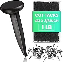 Therwen 1lb Upholstery Carpet Tacks Bulk Black Furniture Tacks Box of Hardware C