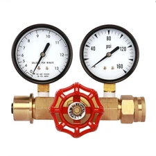 MEASUREMAN Water Pressure and Flow Test Gauge 
