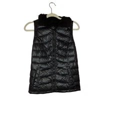 Calvin Klein Black Down Feather Quilted Puffer Vest Small