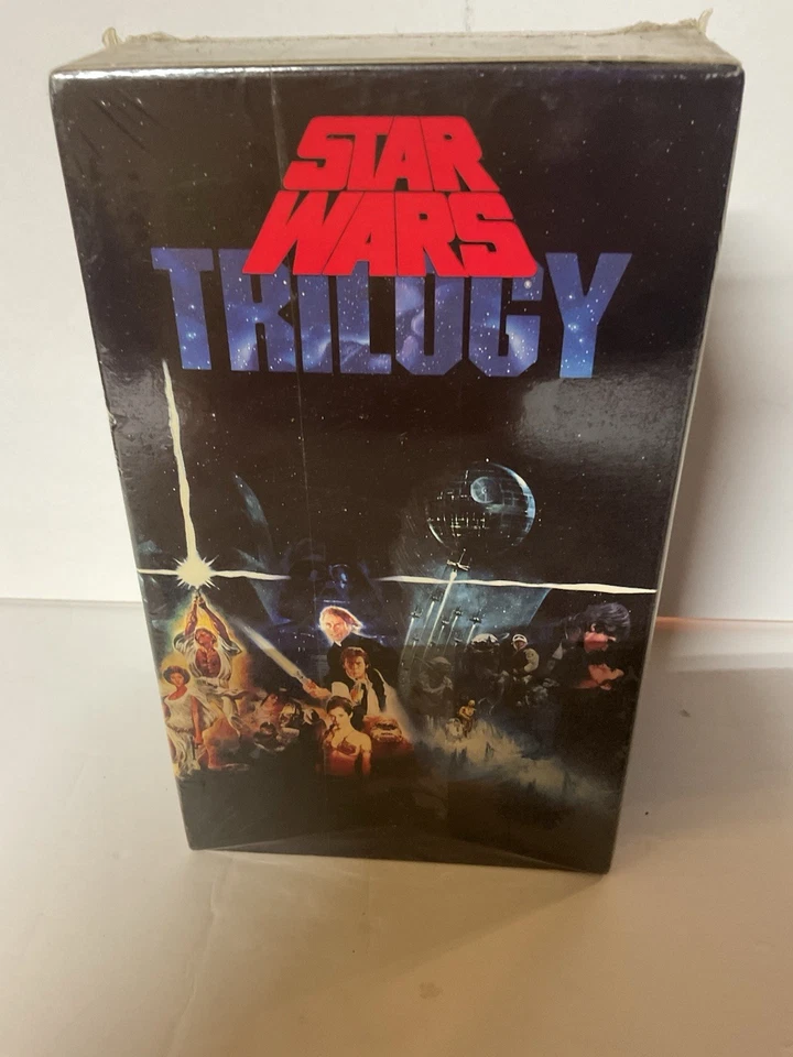 STAR WARS VHS TRILOGY (1990, BOX SET) TAPES SEALED NEW ORIGINAL VERSION Foto 2 de 4