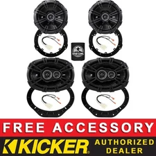KICKER DSC6504 6.5"+6X9" DSC69304 OEM SPEAKER FULL KIT FOR FORD F-150 2015-2024