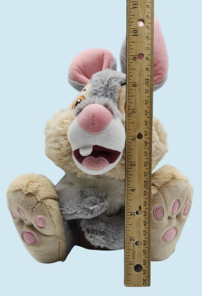 Disney Thumper Plush Toy Gray & Beige Rabbit 12