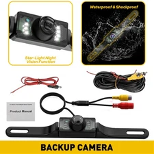 Car Camera Rear View Reverse Backup Camera Night Vision License Plate Waterproof