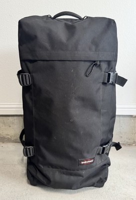 EASTPAK TRANSIT'R Large Rolling Duffel Bag Black 32x13 Handle Travel EK63L008