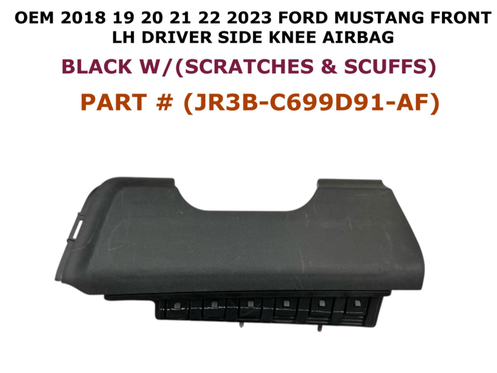 2018 2019 2020 2021 2022 2023 Ford Mustang driver knee airbag W/WIRE