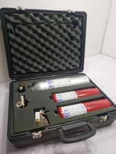 Gastech GT Gas Monitor Test Kit w/ Gas Mixture Cylinders in Hard Carry Case