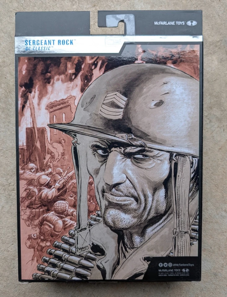 NUEVO DC McFarlane Edición Coleccionista Sgt. Figura Rock 7 pulgadas Foto 2 de 3