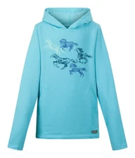 Kerrits Kids Happy Herd Pullover Hoodie - Topaz
