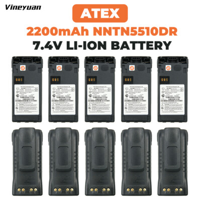 10PC NNTN5510DR ATEX Battery for Motorola GP340Ex GP380Ex GP580Ex GP329EX Radios