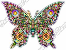 Butterfly Abstract Art Design Colorful Car Bumper Vinyl Sticker Decal 5"X4"
