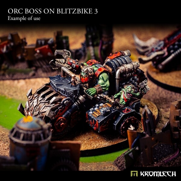 Ork Warbiker Mob Squighog Bike Nob Biker Boyz Kromlech Orc Boss on
