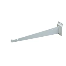 New 12" Slatwall Knife Shelf Brackets With Lip - White 10 pcs