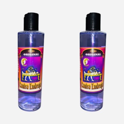 2PACK- CONTRA EMBRUJO Agua Espiritual Para Limpias Rompe Hechizos 8 oz