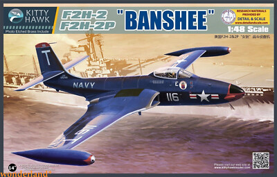 Kitty Hawk 80131 1/48 F2H-2/F2H-2P Banshee  Assembly model New